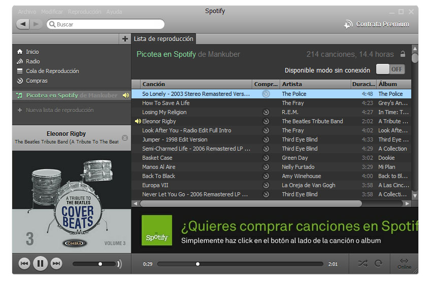 Spotify - Ejemplo de cloud computing en la música