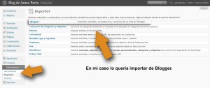 Importante el blog a WordPress desde Blogger