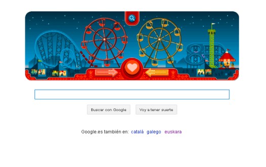 Imagen del doodle de Google por San Valentine