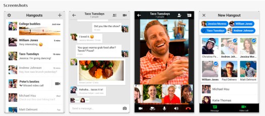 Hangouts de Google para iPhone