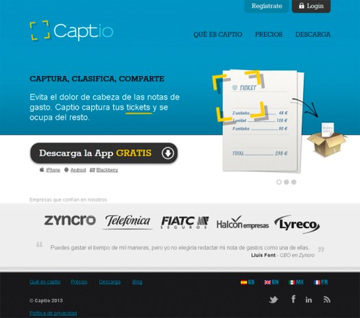 Nuevo sistema de gestión de notas de gasto en el Cloud - Captio