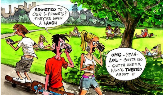 Uso del iPhone por los jóvenes