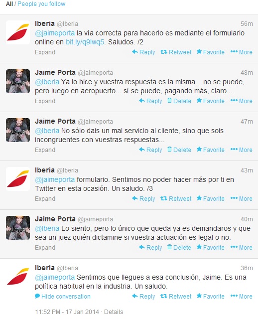 Iberia roba a sus clientes cancelando vuelos de vuelta al no presentarte en el de ida