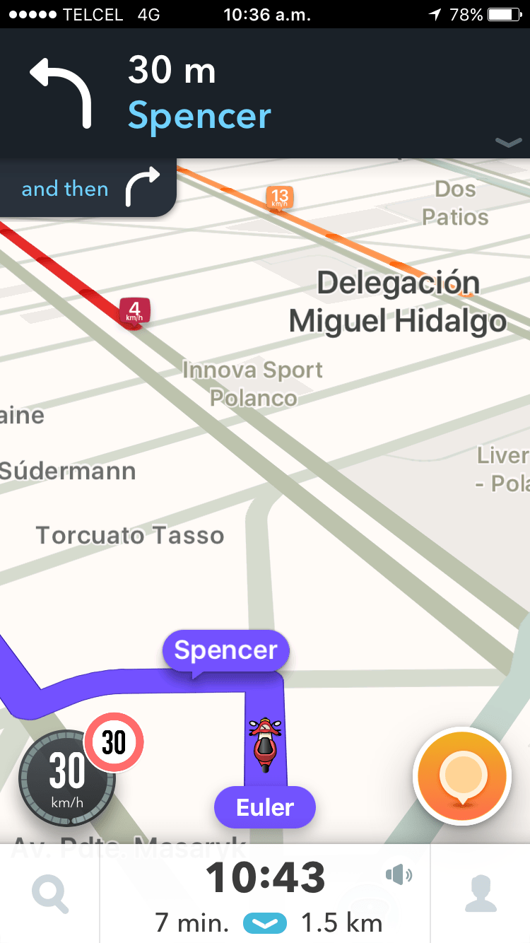 Actualizacion de la aplicación Waze para iOS